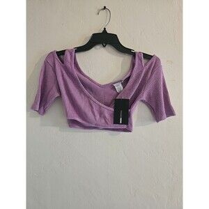 Fashion Nova Purple Crop Top S Medium